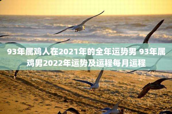 93年属鸡人在2021年的全年运势男 93年属鸡男2022年运势及运程每月运程