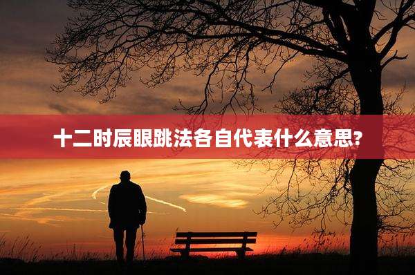 十二时辰眼跳法各自代表什么意思?