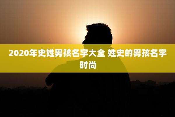 2020年史姓男孩名字大全 姓史的男孩名字时尚