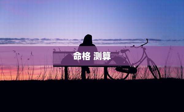 命格 测算