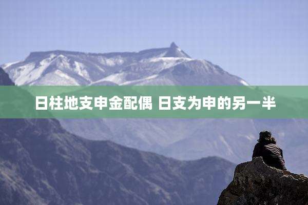日柱地支申金配偶 日支为申的另一半