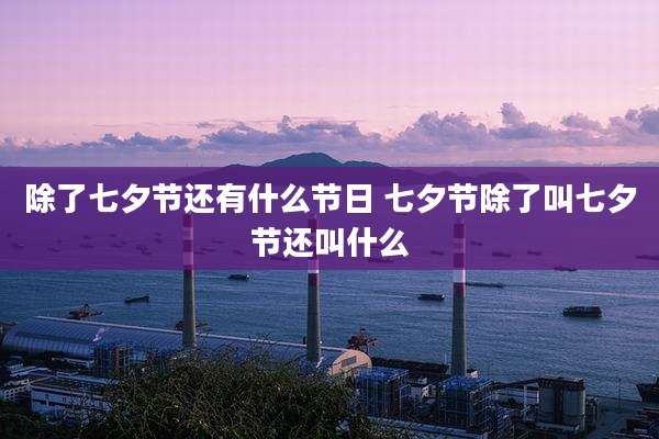 除了七夕节还有什么节日 七夕节除了叫七夕节还叫什么