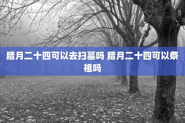 腊月二十四可以去扫墓吗 腊月二十四可以祭祖吗
