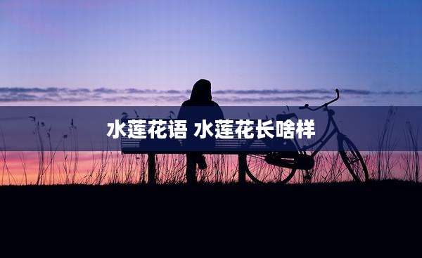 水莲花语 水莲花长啥样
