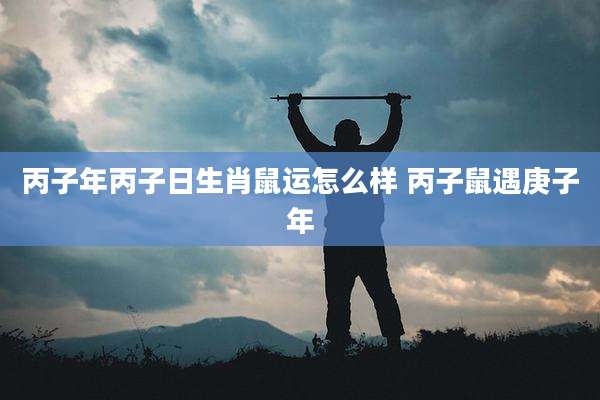 丙子年丙子日生肖鼠运怎么样 丙子鼠遇庚子年