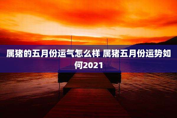属猪的五月份运气怎么样 属猪五月份运势如何2021