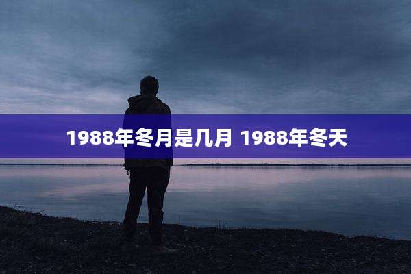 1988年冬月是几月 1988年冬天