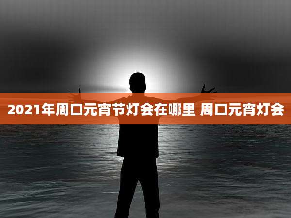 2021年周口元宵节灯会在哪里 周口元宵灯会