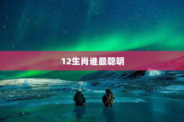 12生肖谁最聪明