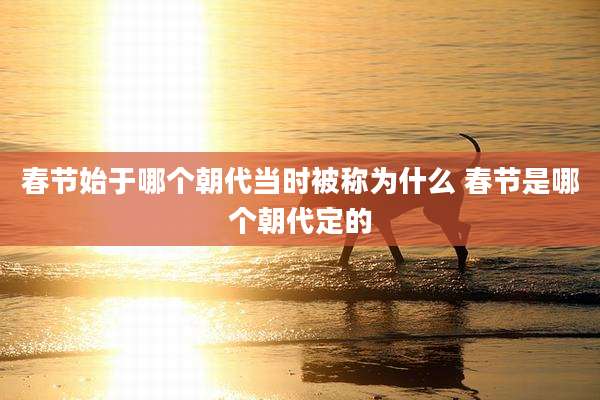 春节始于哪个朝代当时被称为什么 春节是哪个朝代定的