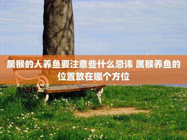 属猴的人养鱼要注意些什么忌讳 属猴养鱼的位置放在哪个方位