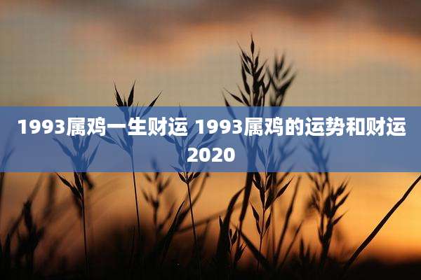 1993属鸡一生财运 1993属鸡的运势和财运2020