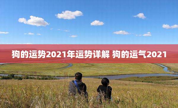 狗的运势2021年运势详解 狗的运气2021