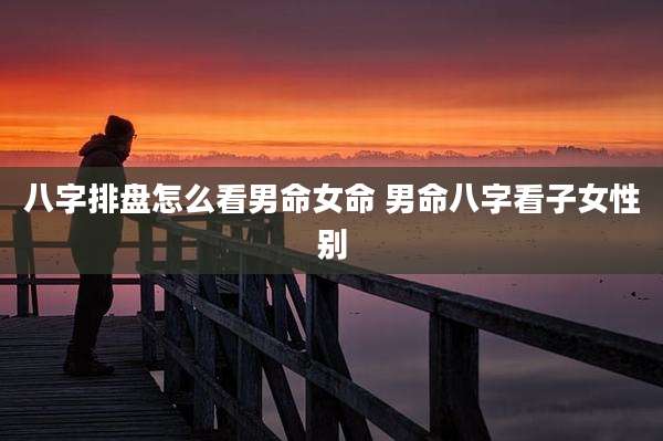 八字排盘怎么看男命女命 男命八字看子女性别