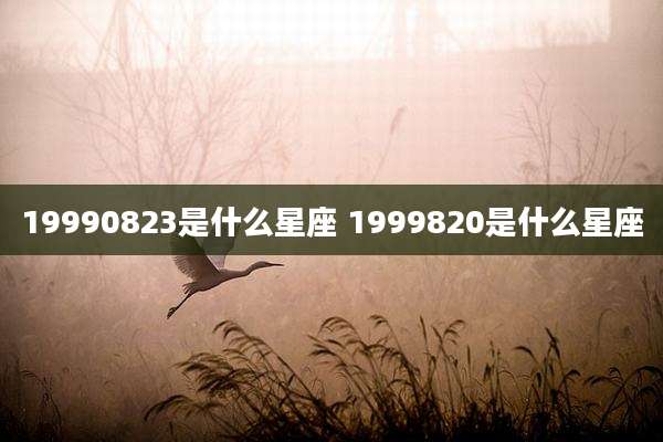 19990823是什么星座 1999820是什么星座