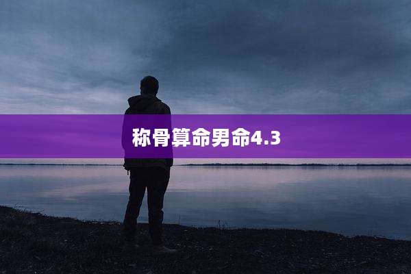 称骨算命男命4.3