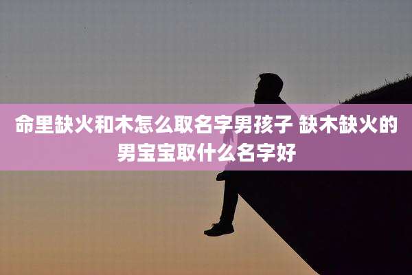命里缺火和木怎么取名字男孩子 缺木缺火的男宝宝取什么名字好