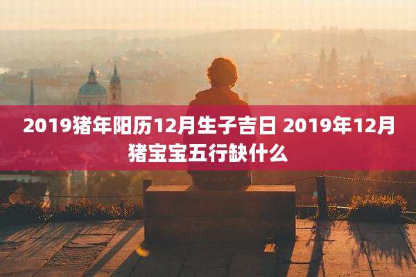 2019猪年阳历12月生子吉日 2019年12月猪宝宝五行缺什么