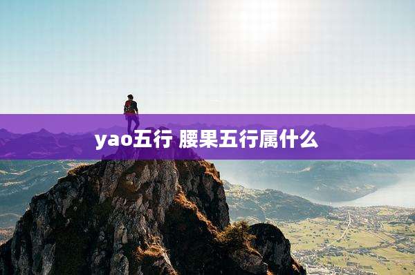 yao五行 腰果五行属什么
