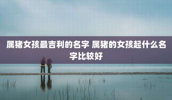 属猪女孩最吉利的名字 属猪的女孩起什么名字比较好