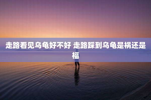 走路看见乌龟好不好 走路踩到乌龟是祸还是福