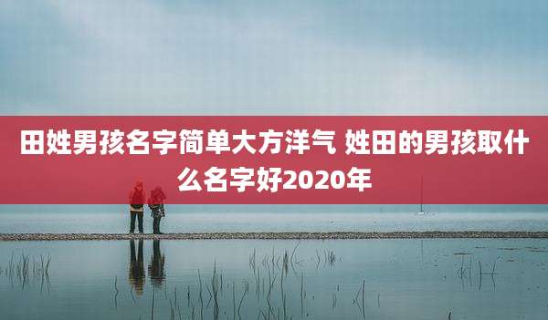 田姓男孩名字简单大方洋气 姓田的男孩取什么名字好2020年
