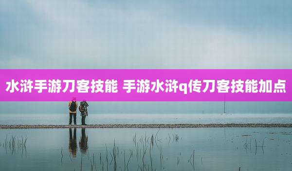 水浒手游刀客技能 手游水浒q传刀客技能加点