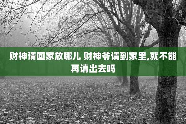 财神请回家放哪儿 财神爷请到家里,就不能再请出去吗