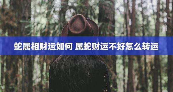 蛇属相财运如何 属蛇财运不好怎么转运