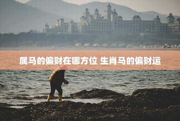 属马的偏财在哪方位 生肖马的偏财运