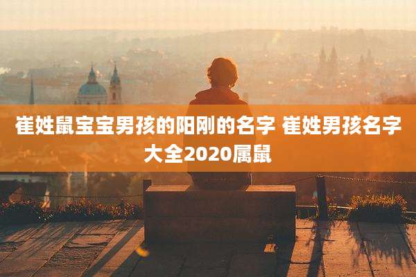 崔姓鼠宝宝男孩的阳刚的名字 崔姓男孩名字大全2020属鼠