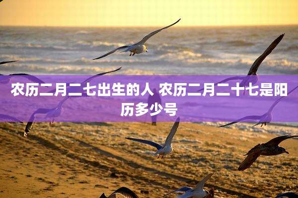 农历二月二七出生的人 农历二月二十七是阳历多少号