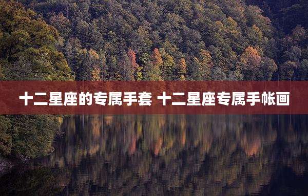 十二星座的专属手套 十二星座专属手帐画