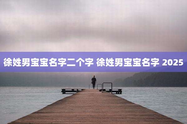 徐姓男宝宝名字二个字 徐姓男宝宝名字 2025