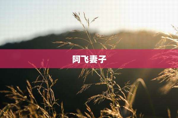 阿飞妻子