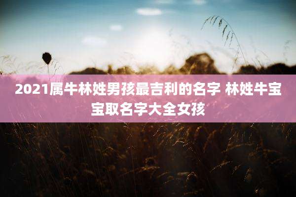 2021属牛林姓男孩最吉利的名字 林姓牛宝宝取名字大全女孩