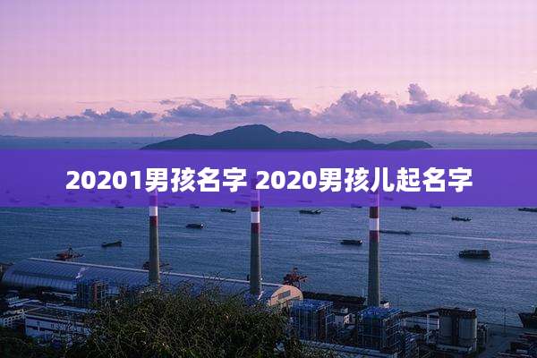 20201男孩名字 2020男孩儿起名字