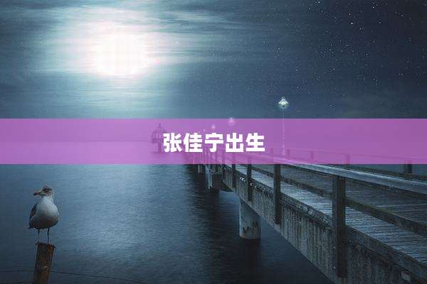 张佳宁出生