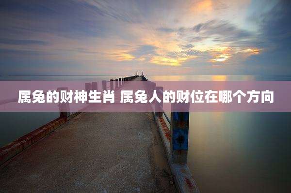 属兔的财神生肖 属兔人的财位在哪个方向