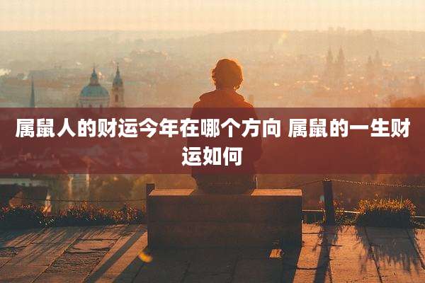 属鼠人的财运今年在哪个方向 属鼠的一生财运如何