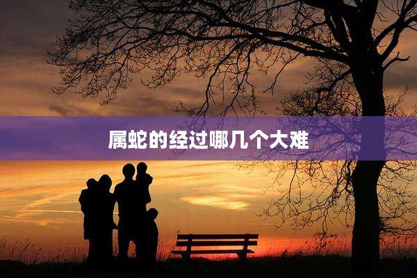 属蛇的经过哪几个大难