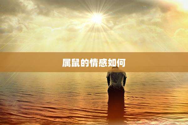 属鼠的情感如何