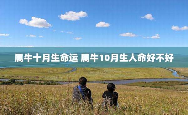 属牛十月生命运 属牛10月生人命好不好