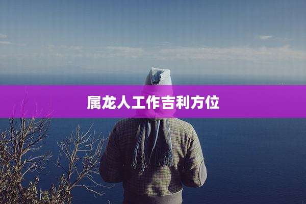 属龙人工作吉利方位