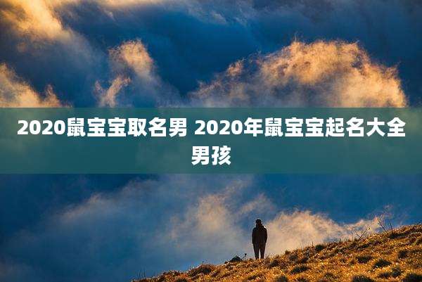 2020鼠宝宝取名男 2020年鼠宝宝起名大全男孩