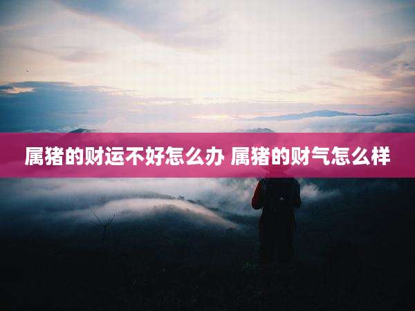 属猪的财运不好怎么办 属猪的财气怎么样