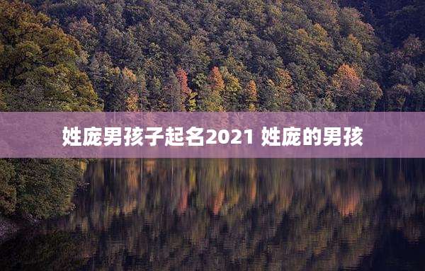 姓庞男孩子起名2021 姓庞的男孩