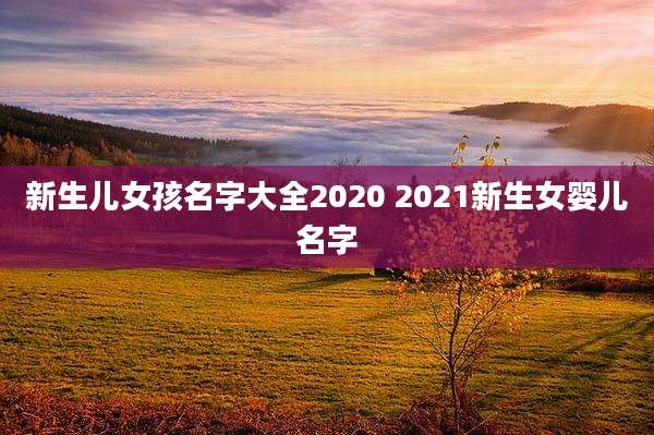 新生儿女孩名字大全2020 2021新生女婴儿名字
