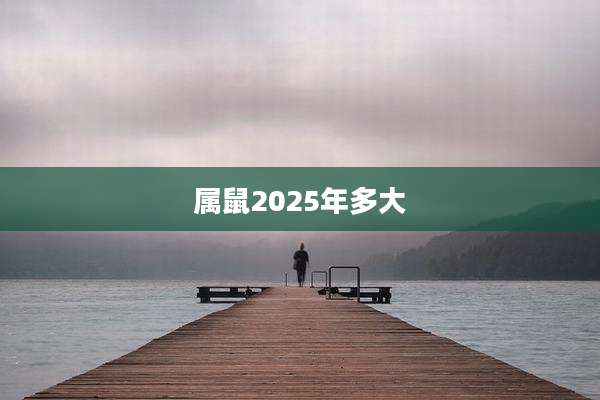 属鼠2025年多大