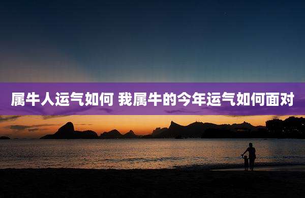 属牛人运气如何 我属牛的今年运气如何面对